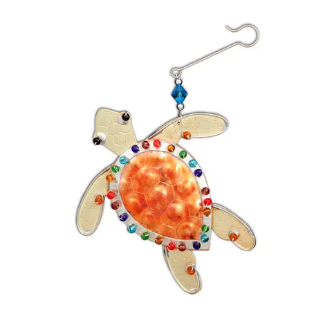 Rainbow Sea Turtle Ornament