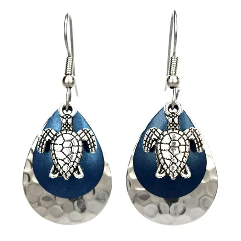 Earrings- Eye Catch Navy