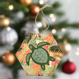 Ornament- BoHo Tropical Turtle