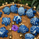 Keychain- Ganapati Indigo Turtle