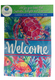 Garden Flag- Watercolor Turtle