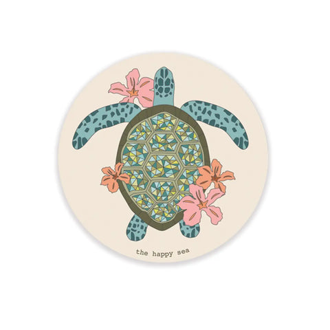 Magnet- Hibiscus Turtle