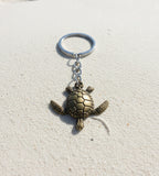 Keychain- BA3 Metal Golden Sea Turtle