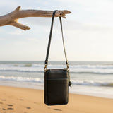 Chala- Sea Turtle Zip Around Crossbody Wallet