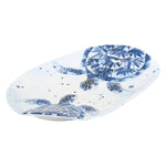 Platter- Oval Italian Blue Duo