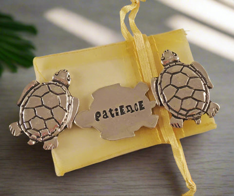 Coin- Pewter Patience Turtle