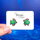 Earrings- Sea Pixie Turtle Studds