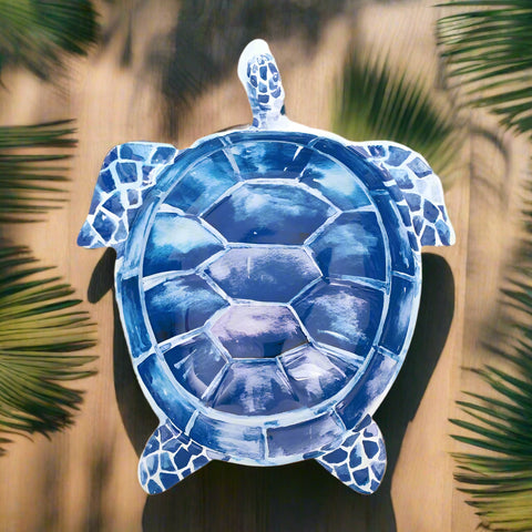 Dish- 10" Italian Blue Sea Turtle
