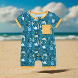 Romper- 3-6mnth Blue Sea Pals