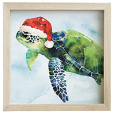 Wall Art- Santa Green Sea Turtle
