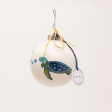 Ornament- White Glass Ball