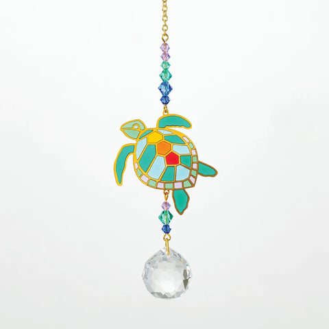 Sun Catcher- Crystal Turtle