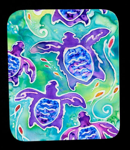 Tile- Purple Swim 4.25"x4.25"