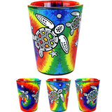 Shot Glass- Tie Dye Turtle