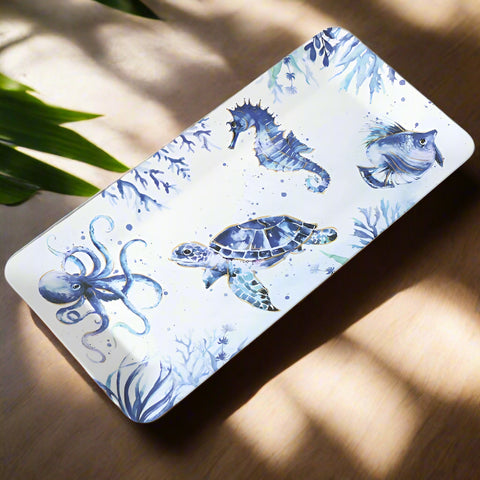 Tray- Italian Blue Sea Life