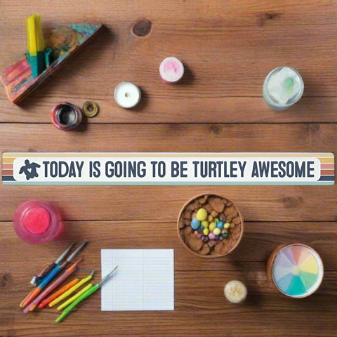 Shelf Art- Turtley Awesome