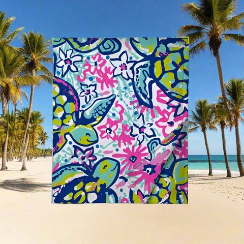 Blanket - Vibrant Sea Turtle