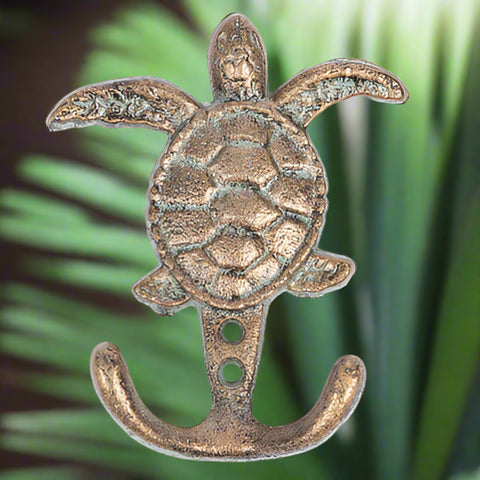 Wall Hook- Sea Turtle Double