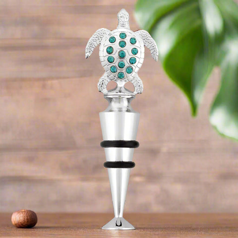 Bottle Stopper- Dazzled Turtle