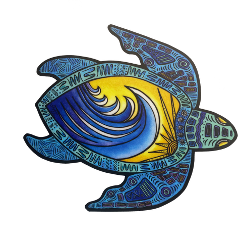 Turtle Wave Sticker